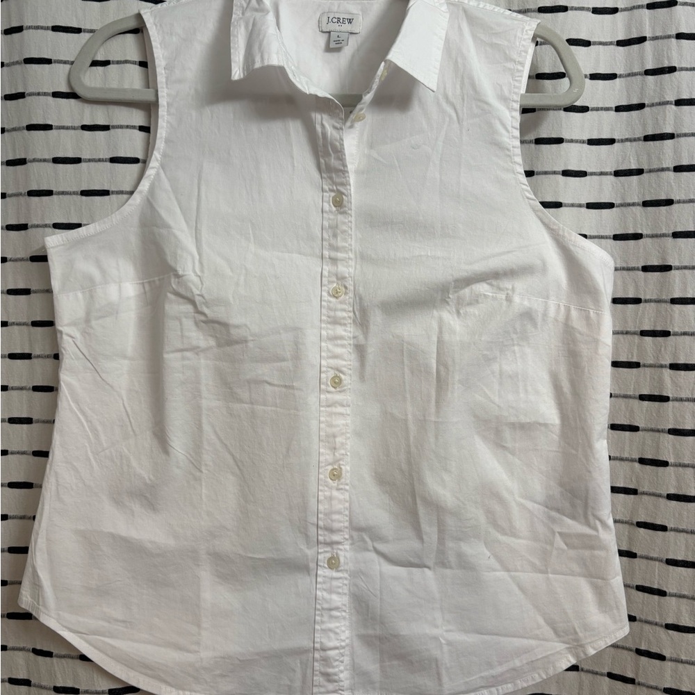 J.Crew Classic White Collared Shirt